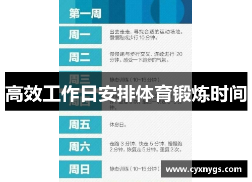 高效工作日安排体育锻炼时间